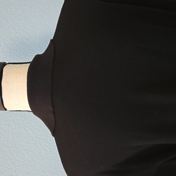 GALILEI Mens Italian Black White Vintage Long Sleeve Sweater Mob Vegas Sz Large - Picture 8 of 11